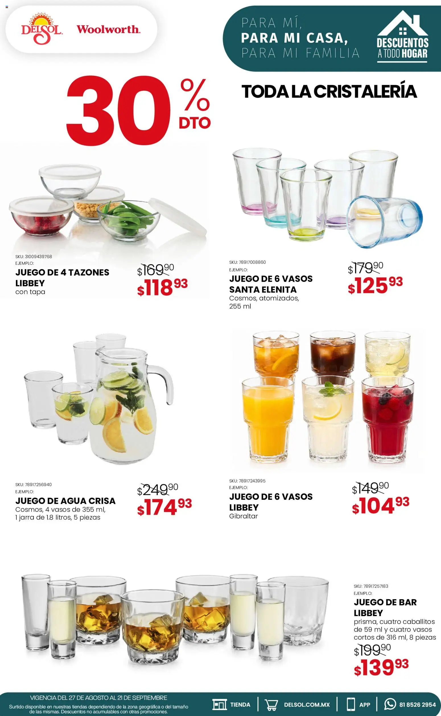 Vista previa las ofertas de la tienda Del Sol y Woolworth - Del Sol y Woolworth catálogo desde el 27/08/2026 