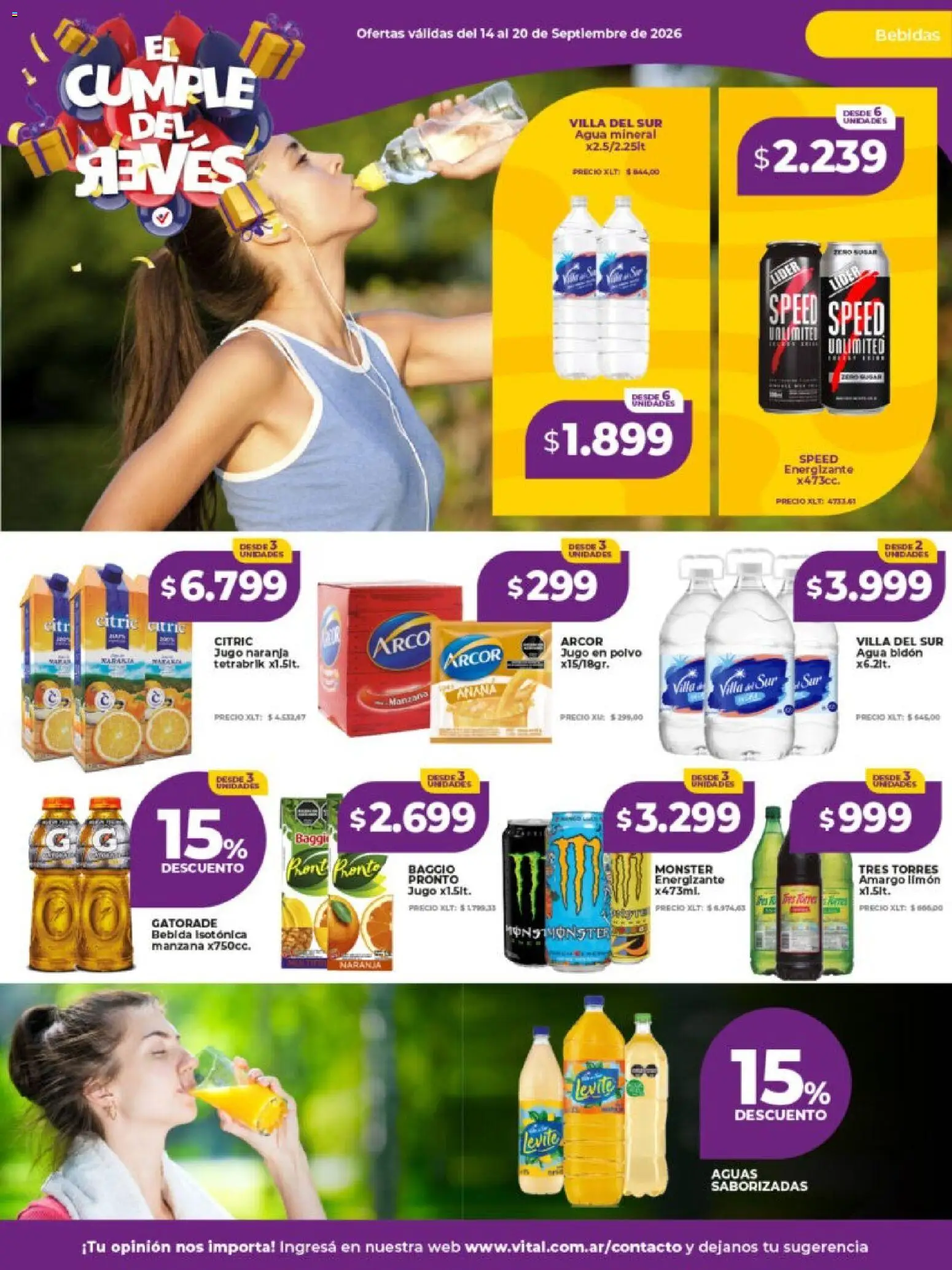 Vista previa del folleto de la tienda Vital válido desde el 14/09/2026 
