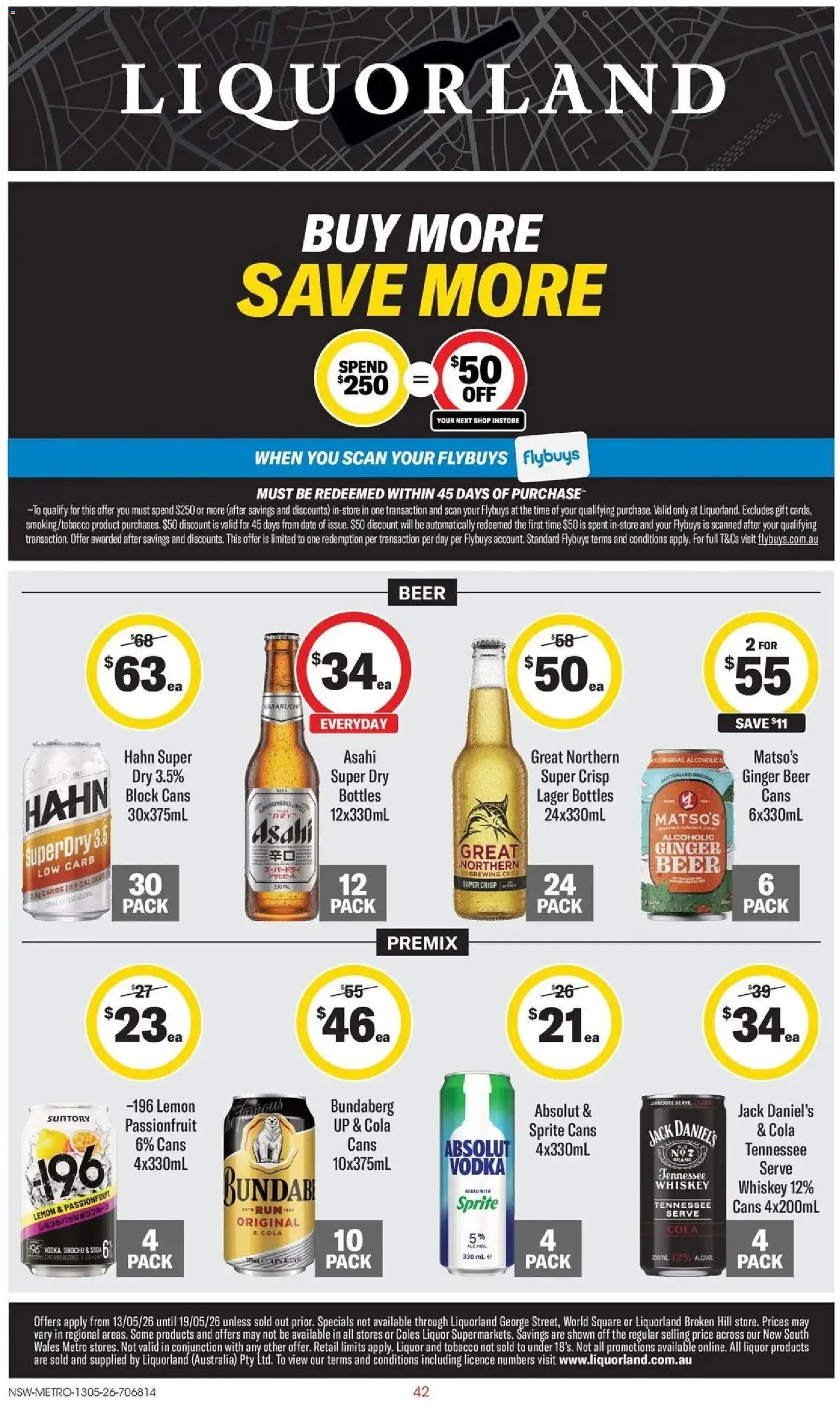 Preview of catalogue Liquorland catalogue from shop Liquorland valid 13/05/2026