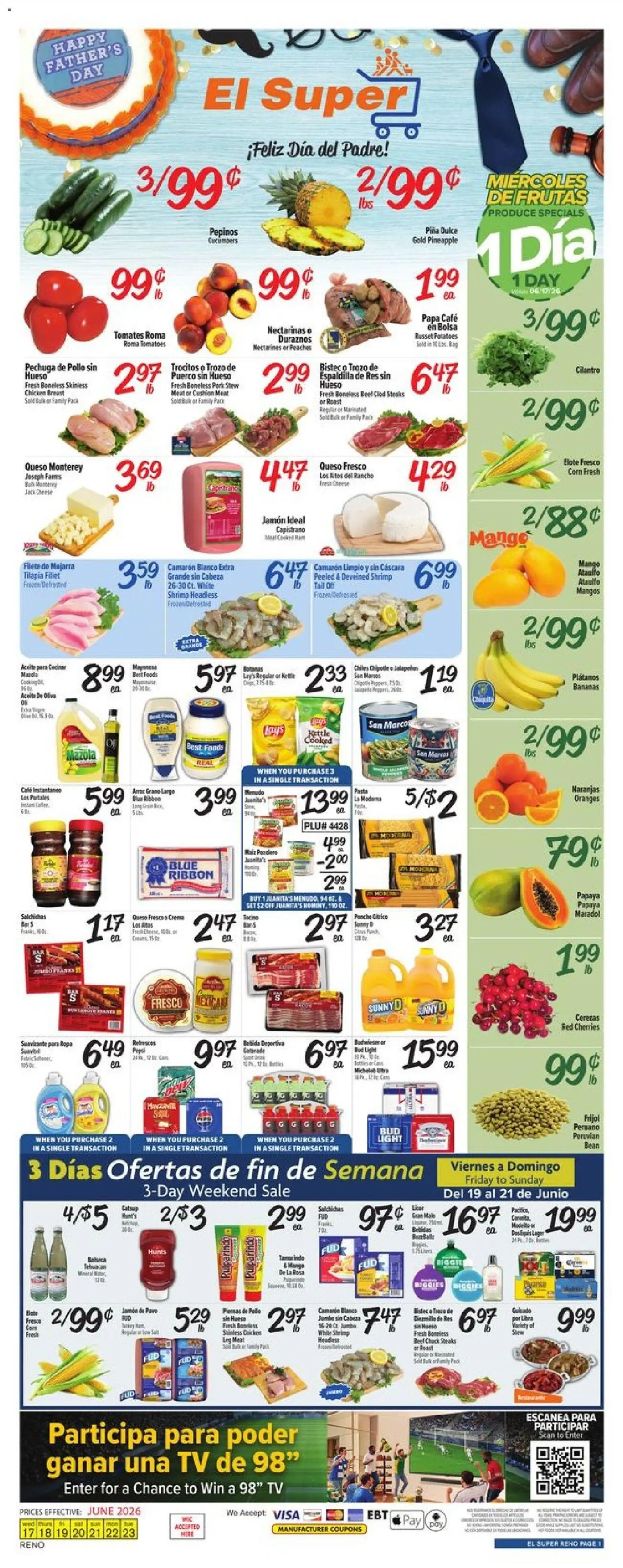 Ad Preview of El Super El Super Weekly Ad from 06/17/2026