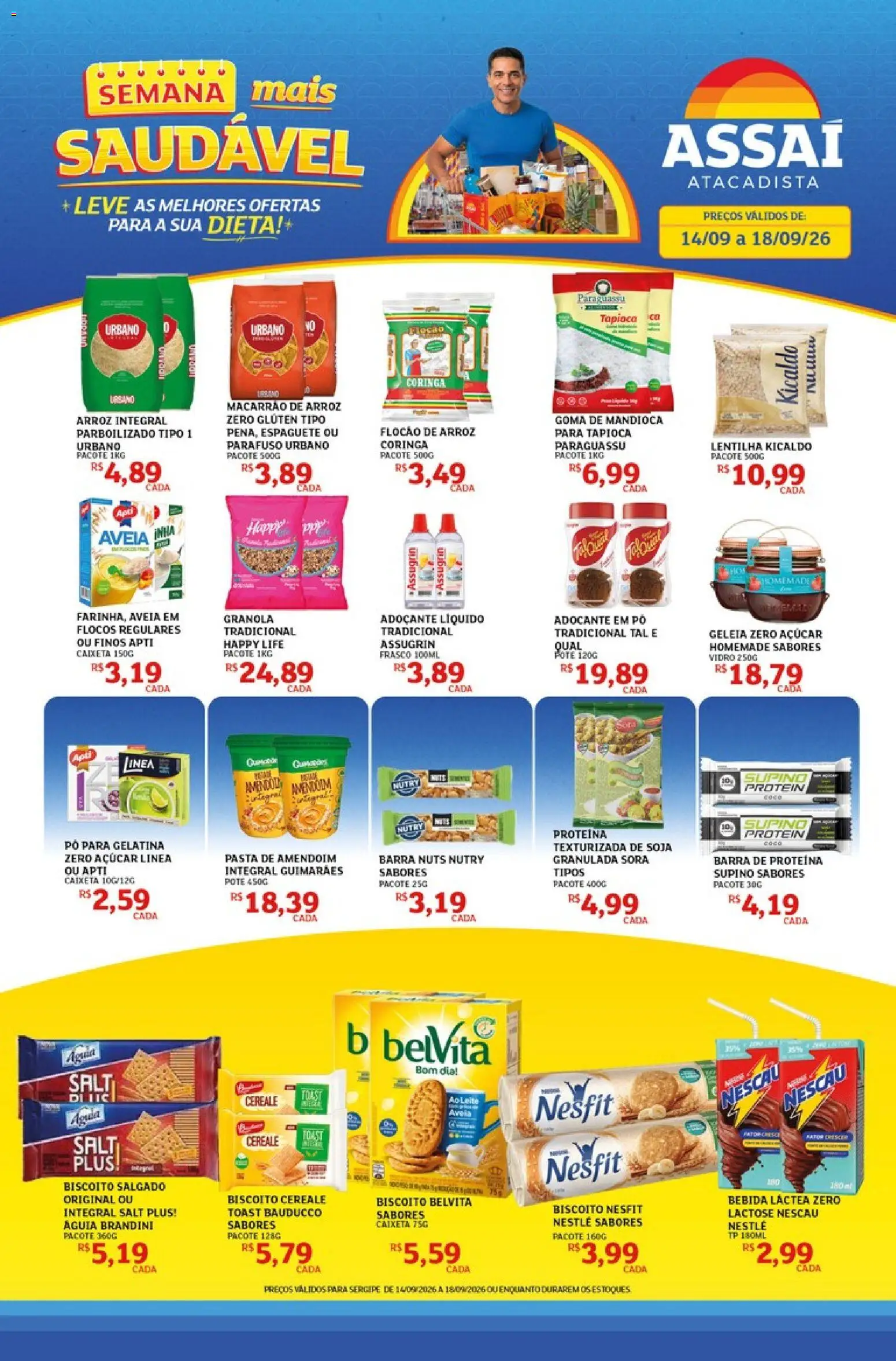 Pré-Visualização do folheto "Assaí Atacadista ofertas - SE" da loja Assaí Atacadista válido a partir de 14/09/2026