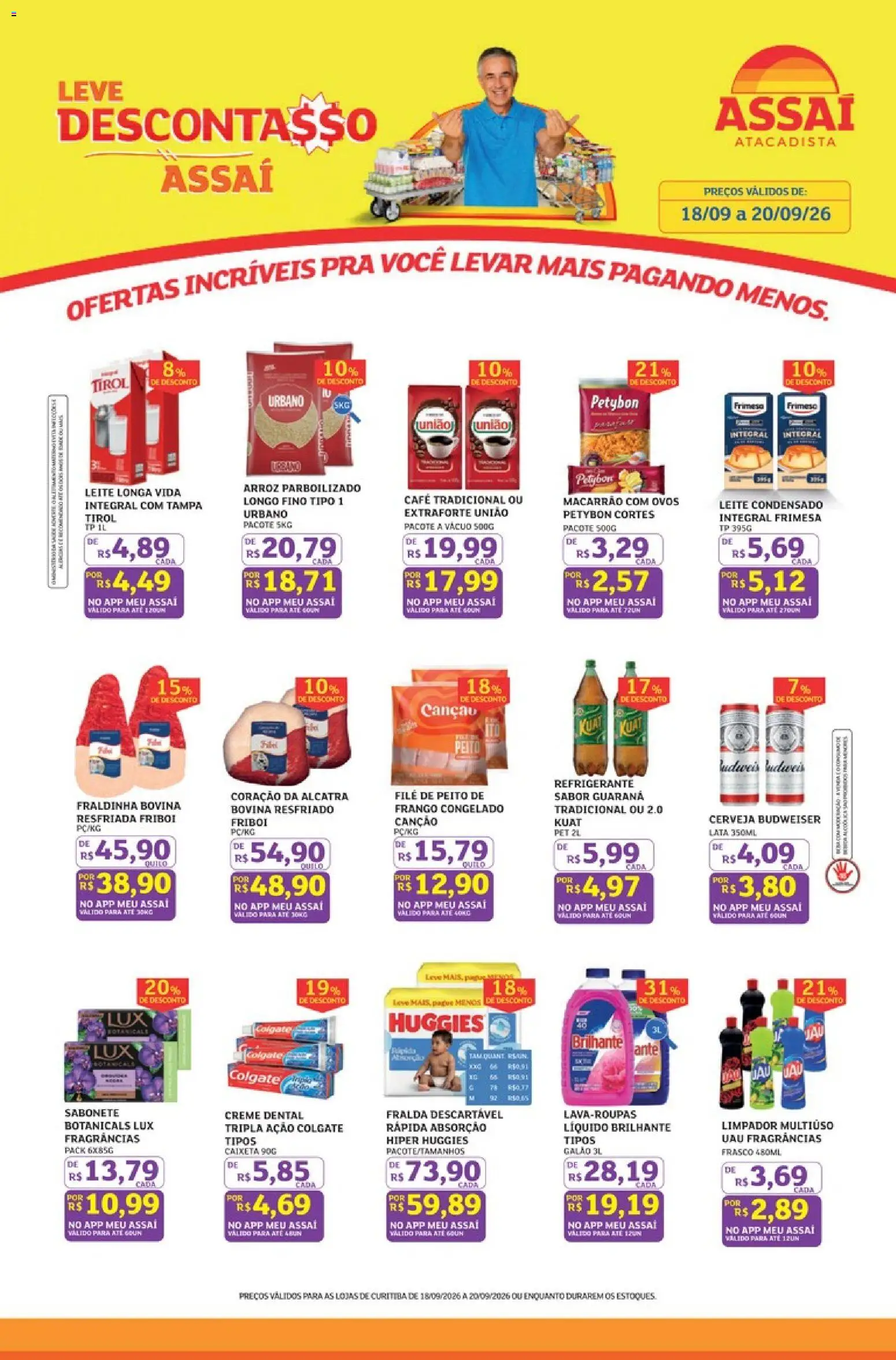 Pré-Visualização do folheto "Assaí Atacadista ofertas - PR" da loja Assaí Atacadista válido a partir de 18/09/2026
