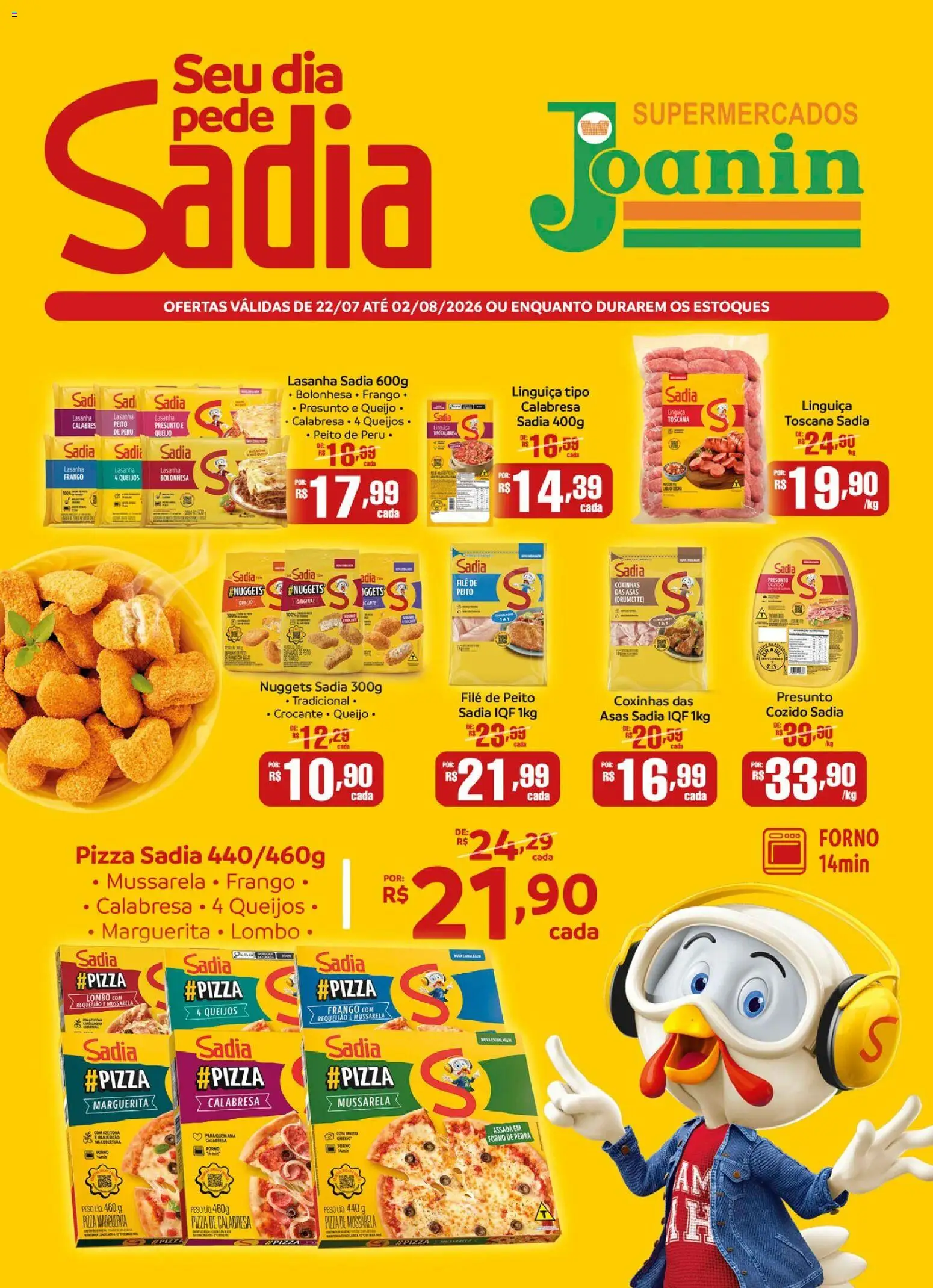 Pré-Visualização do folheto "Supermercados Joanin ofertas BRF" da loja Supermercados Joanin válido a partir de 22/07/2026