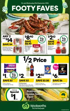 Preview of catalogue Woolworths catalogue VIC from shop Woolworths valid 23/09/2026