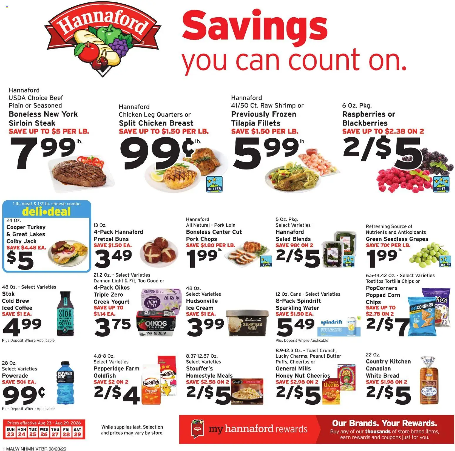 Ad Preview of Hannaford Hannaford Weekly Ad from 08/23/2026