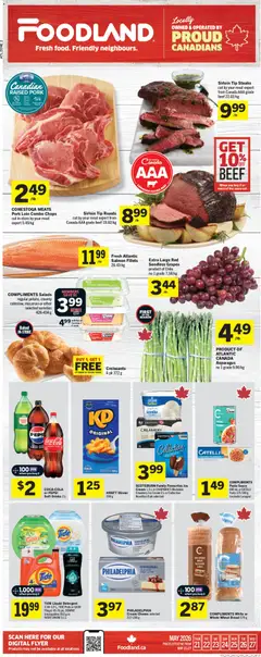 Un aperçu du dépliant Foodland weekly flyer / circulaire du magasin Foodland est valide à partir 21 mai 2026