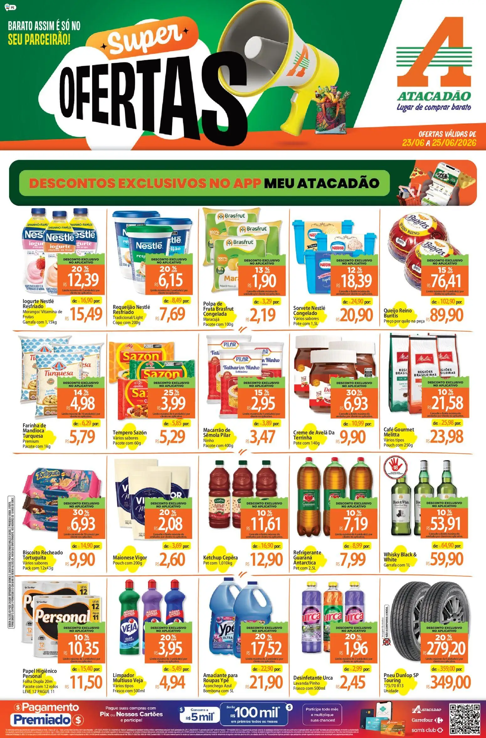 Pré-Visualização do folheto "Atacadão ofertas - PE" da loja Atacadão válido a partir de 23/06/2026