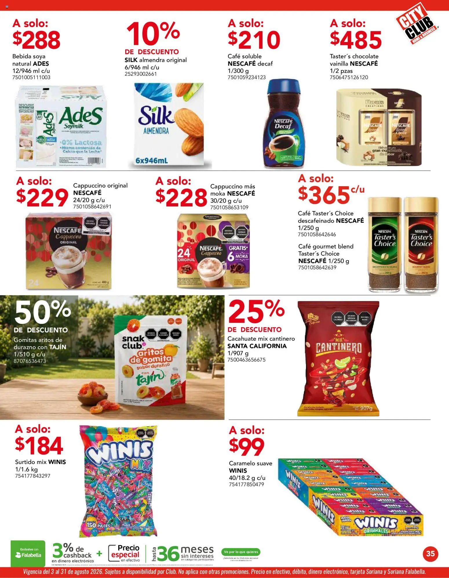 Vista previa las ofertas de la tienda City Club - City Club catálogo desde el 03/08/2026 