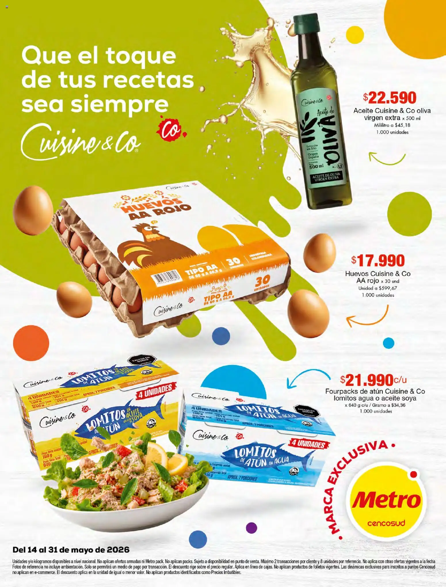  Vista previa del prospecto Metro cuisine & co del almacen Metro válida del 14/05/2026 al 31/05/2026
