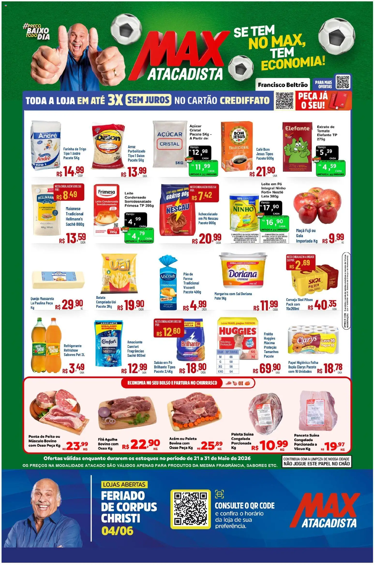 Pré-Visualização do folheto "Max Atacadista ofertas Semanal" da loja Max Atacadista válido a partir de 21/05/2026