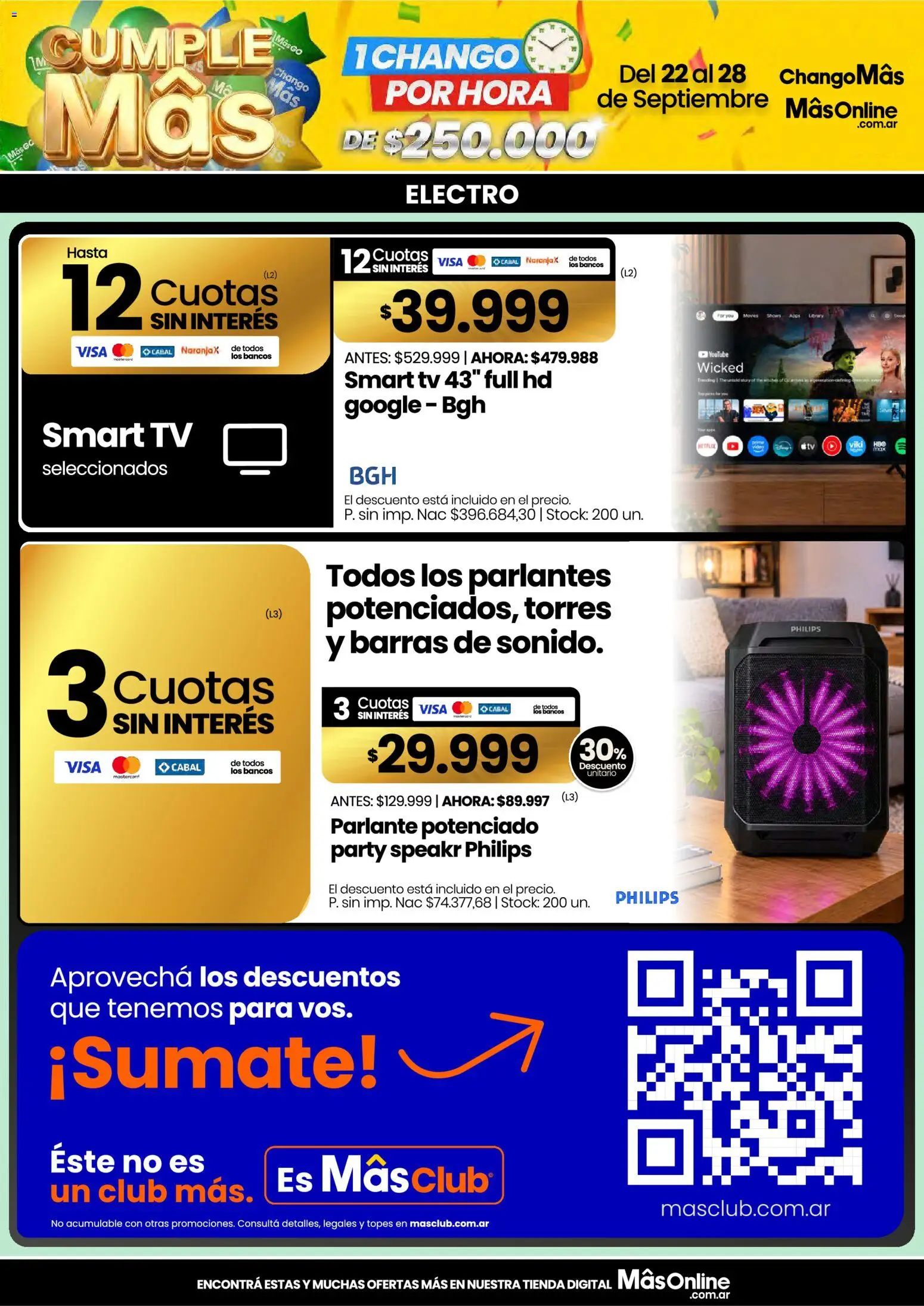 Vista previa del folleto de la tienda Changomas válido desde el 22/09/2026 