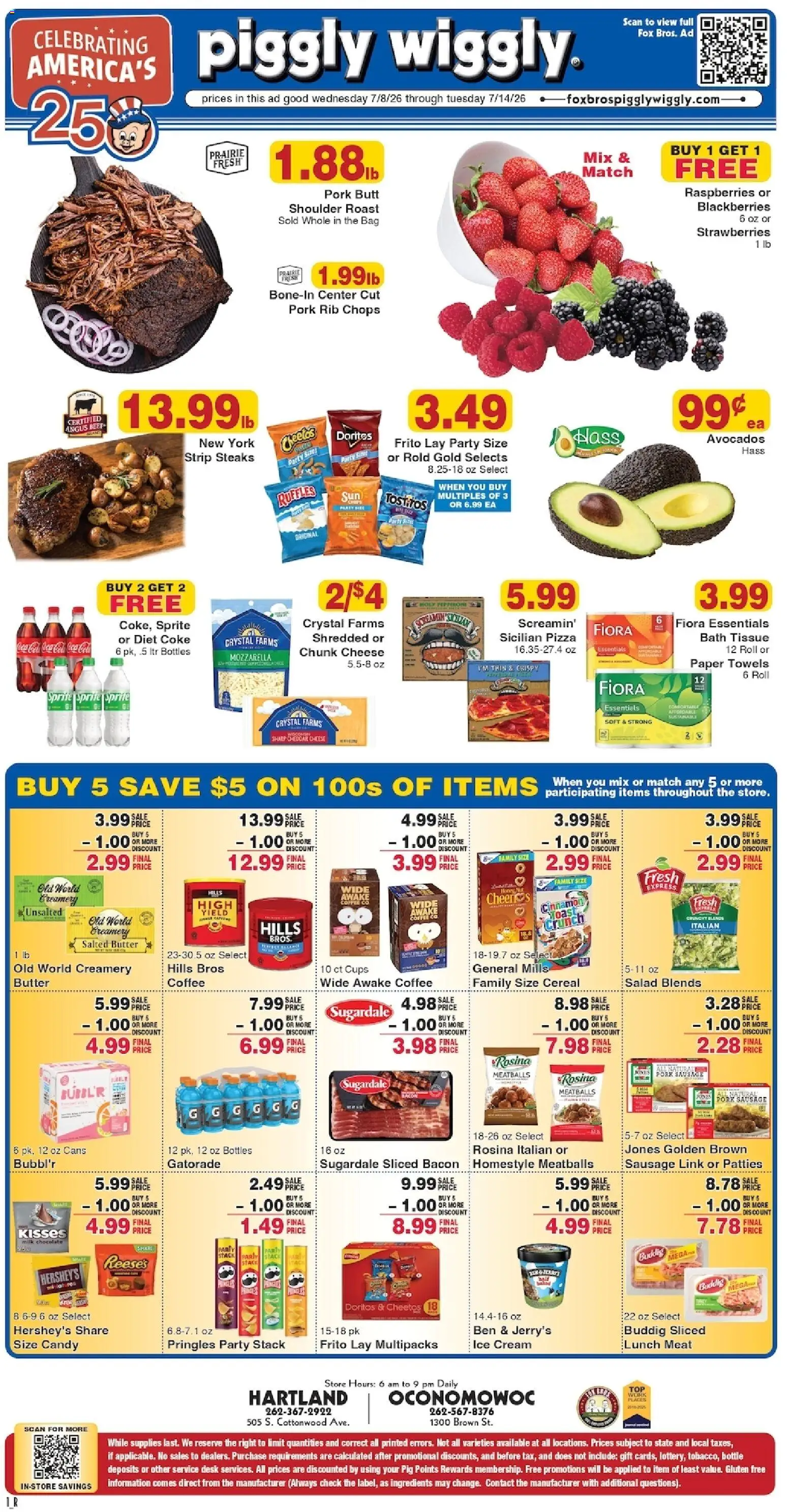 Ad Preview of Piggly Wiggly Piggly Wiggly Weekly Ad from 07/08/2026
