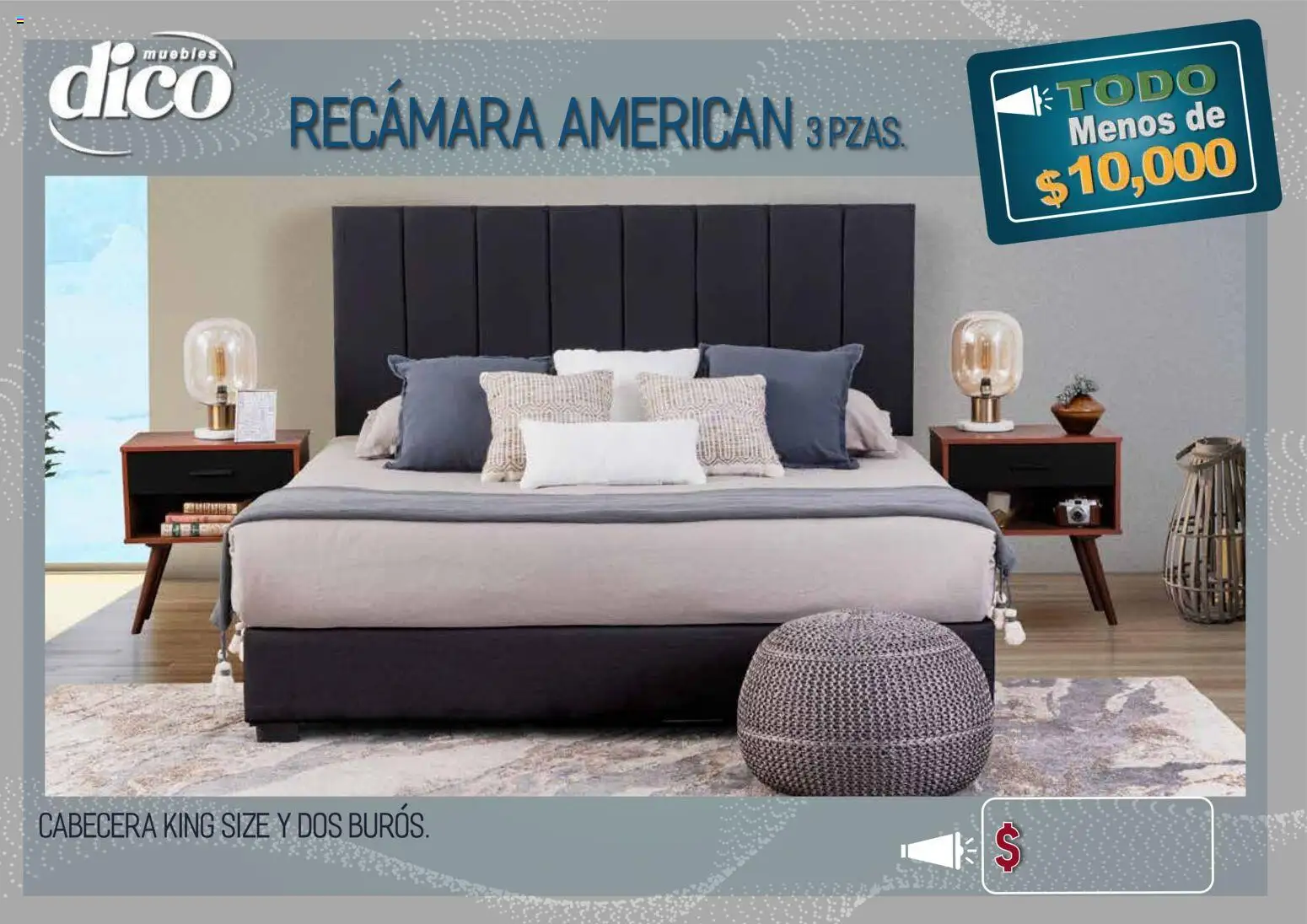 Vista previa las ofertas de la tienda Muebles Dico - Muebles Dico catálogo Todo menos de 10000 Pacifico desde el 09/04/2026 - Cabecera