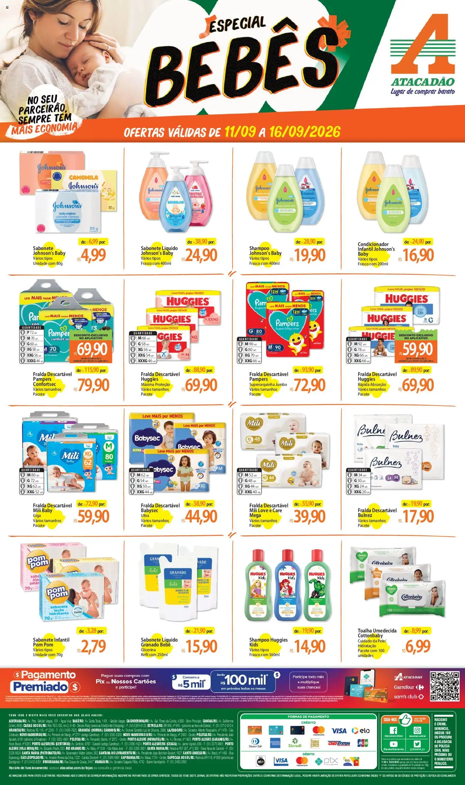 Pré-Visualização do folheto "Atacadão ofertas - RS" da loja Atacadão válido a partir de 11/09/2026