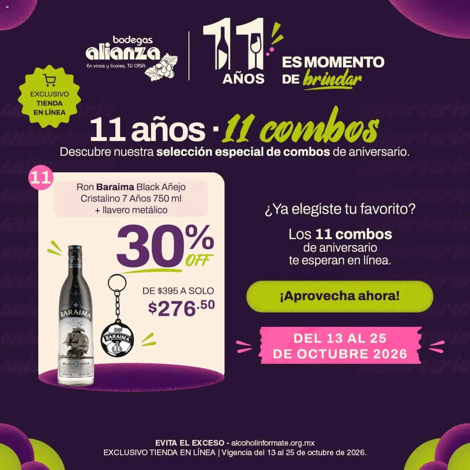 Vista previa las ofertas de la tienda Bodegas Alianza - Bodegas Alianza catálogo 11 años 11 combos desde el 13/10/2026 