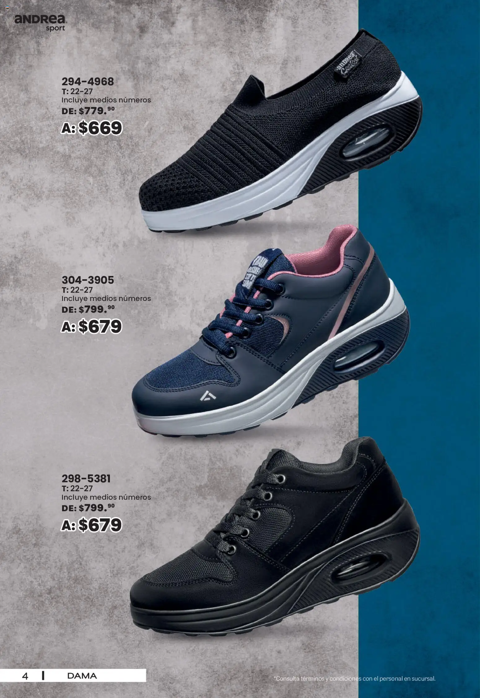 Vista previa las ofertas de la tienda Andrea - Andrea catálogo Sport desde el 30/08/2026 
