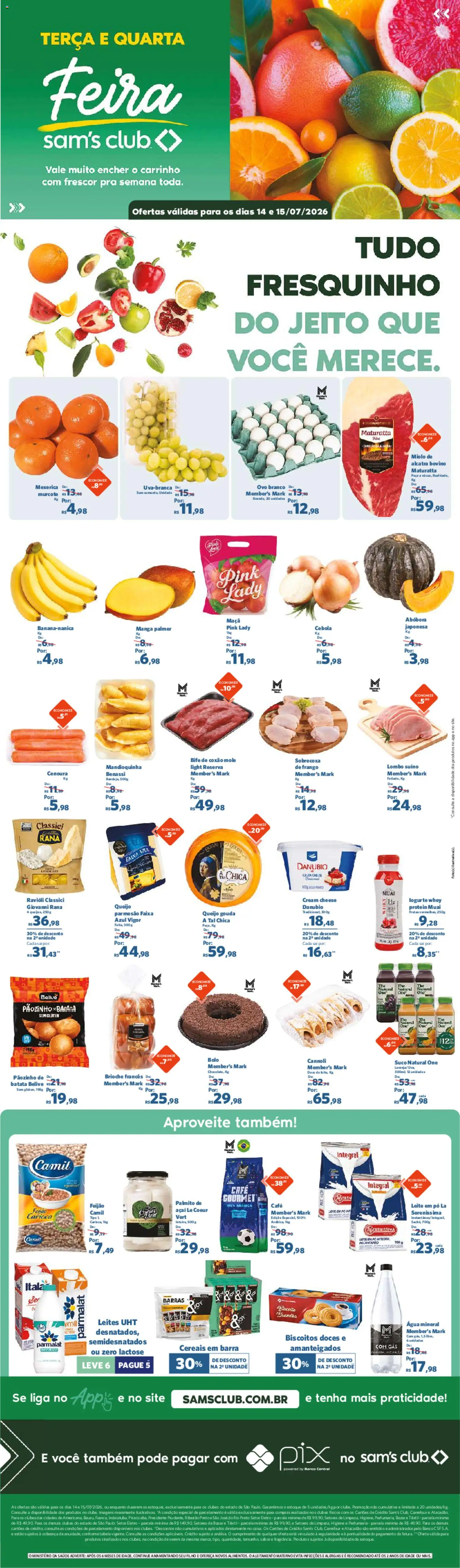 Pré-Visualização do folheto "Sam's Club - Ofertas da semana" da loja Sam's Club válido a partir de 14/07/2026