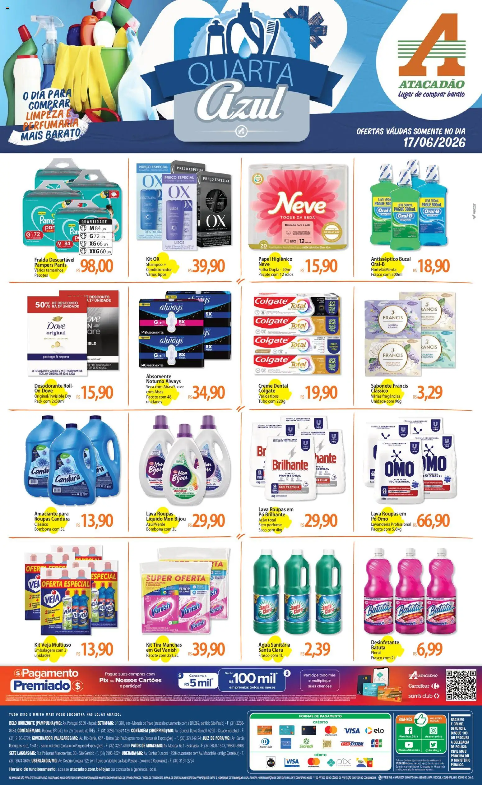 Pré-Visualização do folheto "Atacadão ofertas - MG" da loja Atacadão válido a partir de 17/06/2026