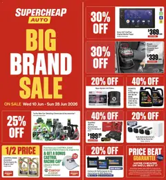Preview of catalogue Supercheap Auto catalogue from shop Supercheap Auto valid 10 Jun 2026