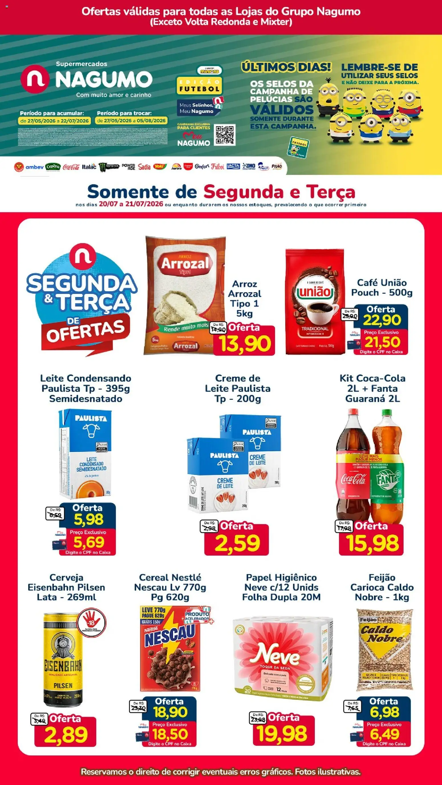 Pré-Visualização do folheto "Nagumo ofertas Segunda e Terça" da loja Nagumo válido a partir de 20/07/2026