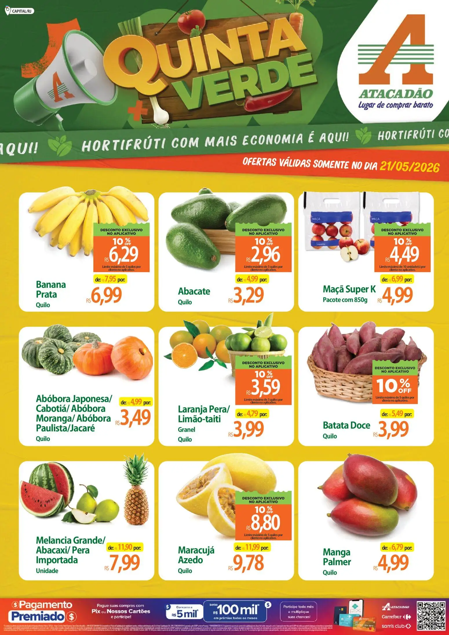 Pré-Visualização do folheto "Atacadão ofertas - RJ" da loja Atacadão válido a partir de 21/05/2026