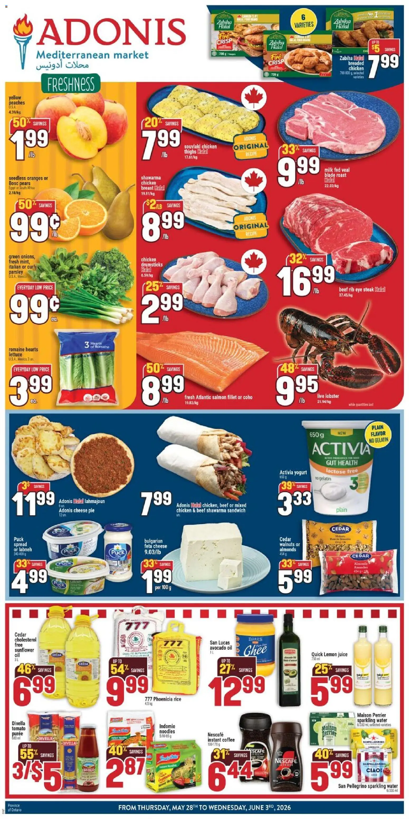 Preview of leaflet Adonis weekly flyer from shop Adonis is valid from May 28, 2026