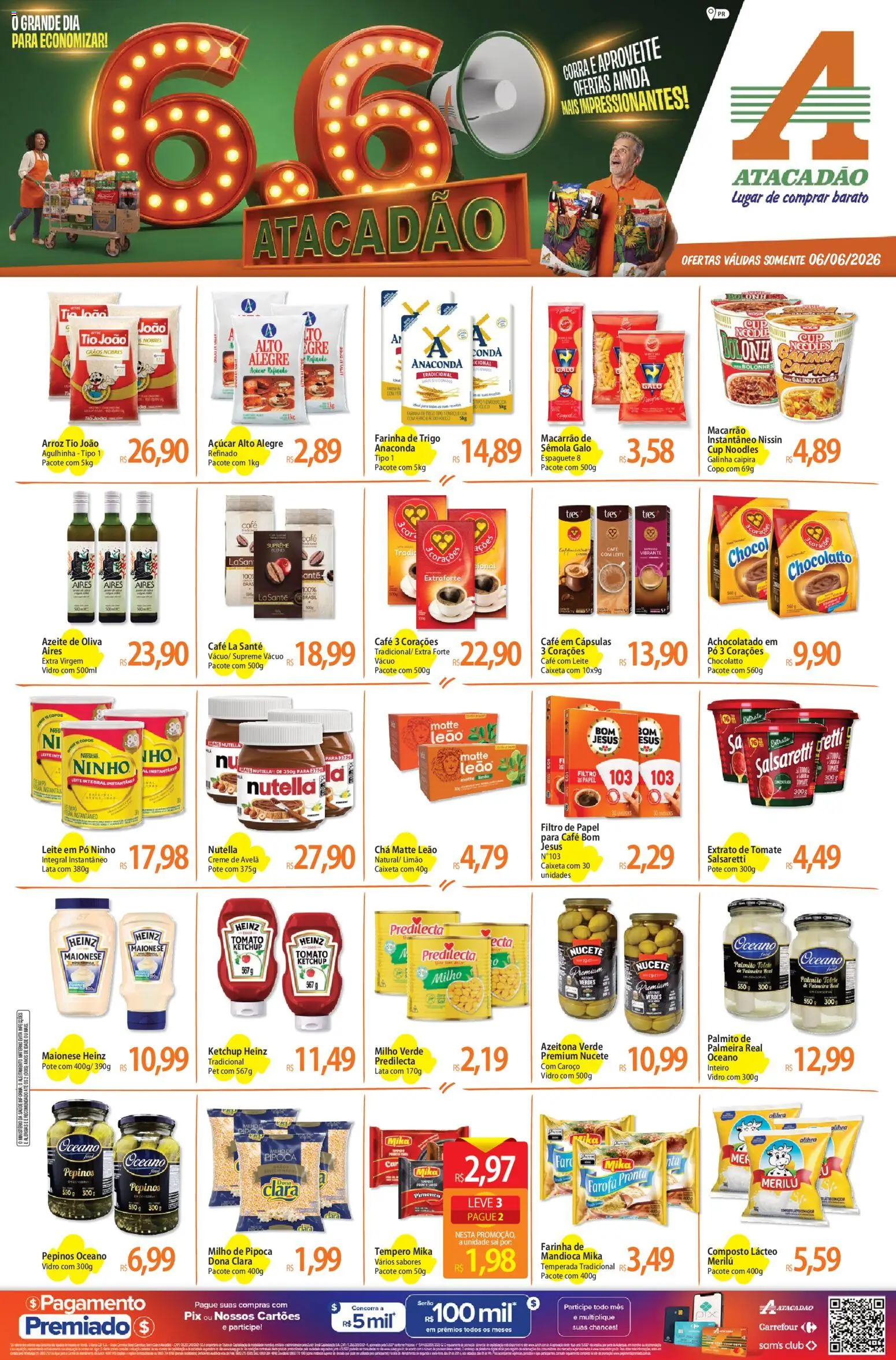 Pré-Visualização do folheto "Atacadão ofertas - PR" da loja Atacadão válido a partir de 06/06/2026