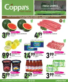 Un aperçu du dépliant Coppas Fresh Market weekly flyer / circulaire du magasin Coppas Fresh Market est valide à partir 3 sept. 2026