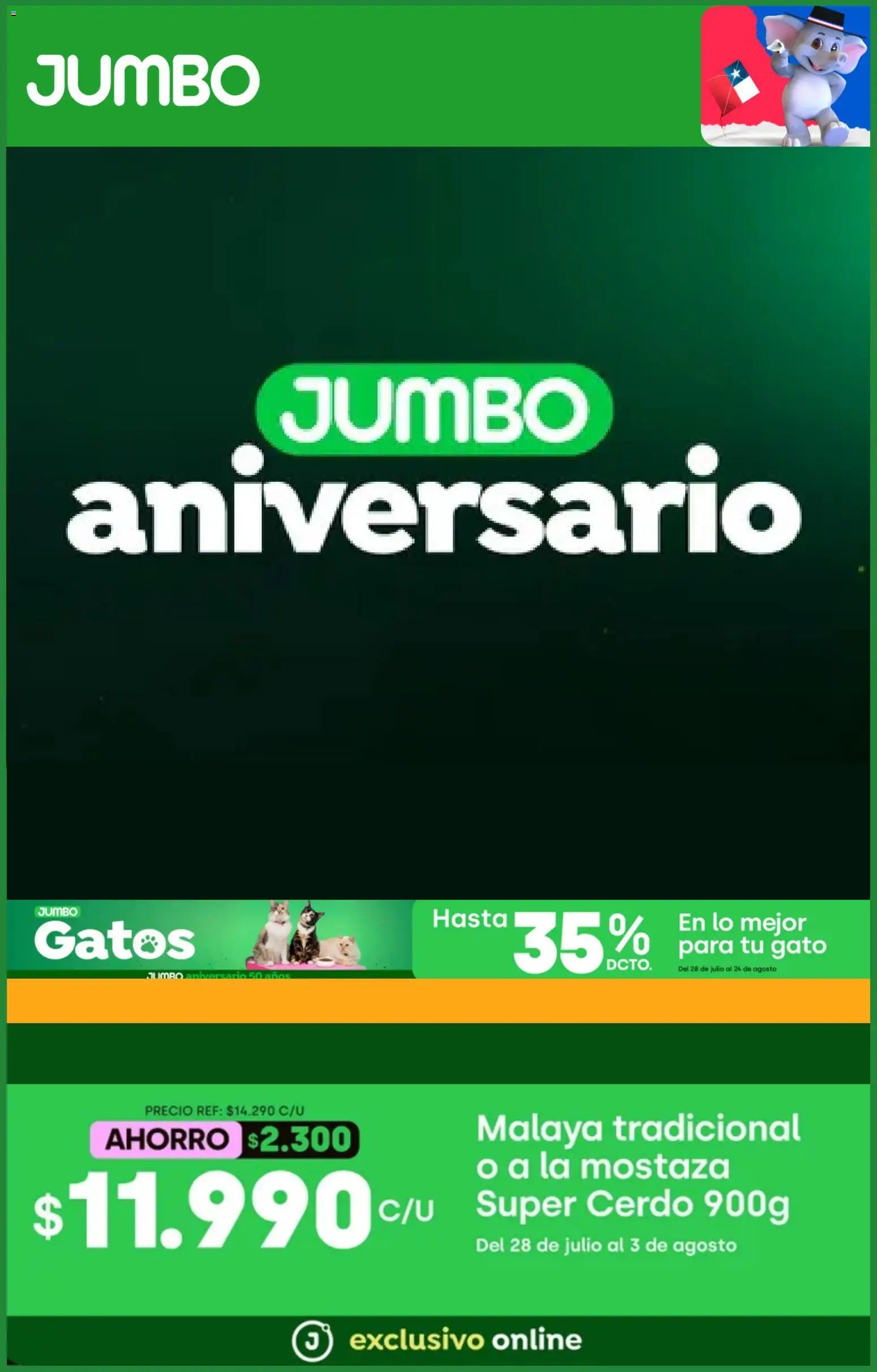 Folleto de la tienda Jumbo válido desde el 27.07.2026 