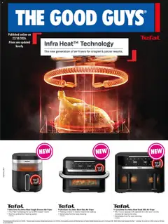 Preview of catalogue The Good Guys Tefal from shop The Good Guys valid 22/10/2026