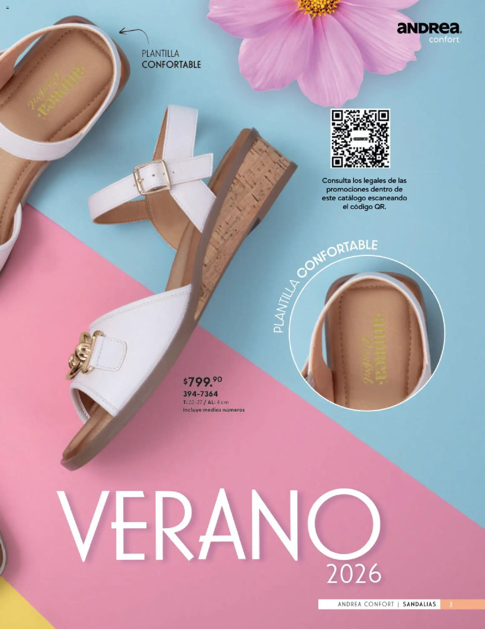 Vista previa las ofertas de la tienda Andrea - Andrea catálogo Calzado Confort desde el 24/05/2026 - Sandalias