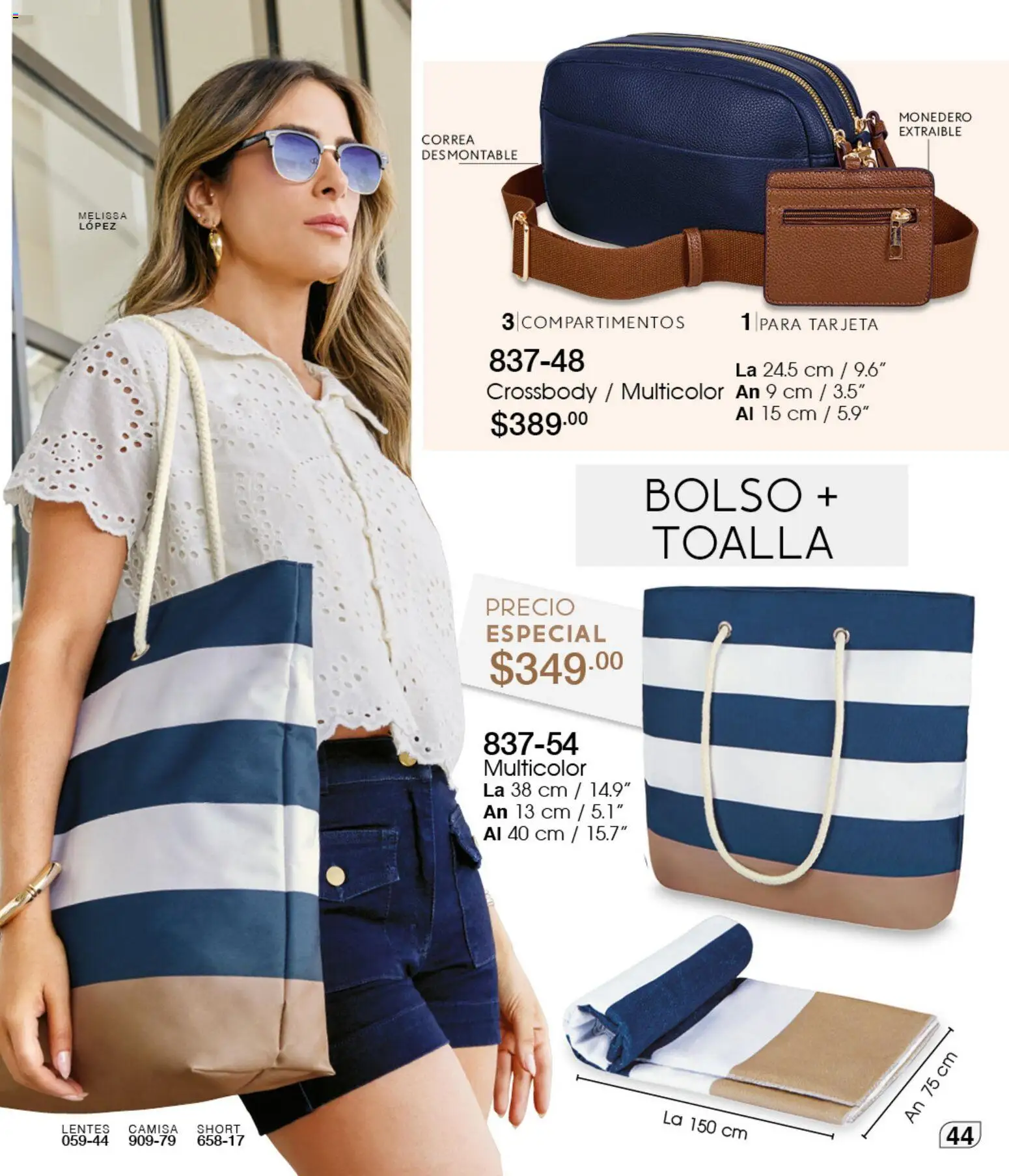 Vista previa las ofertas de la tienda Cklass - Cklass catálogo Verano Handbags desde el 05/03/2026 - Lentes, Bolso, Camisa, Short, Toalla, Monedero