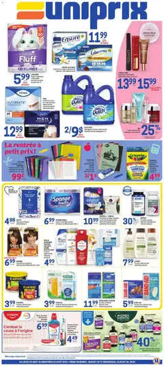 Preview of leaflet Uniprix weekly flyer / circulaire from shop Uniprix is valid from Aug 20, 2026
