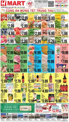 Ad Preview of Hmart Hmart Weekly Ad - VIETNAMESE - MD from 09/25/2026
