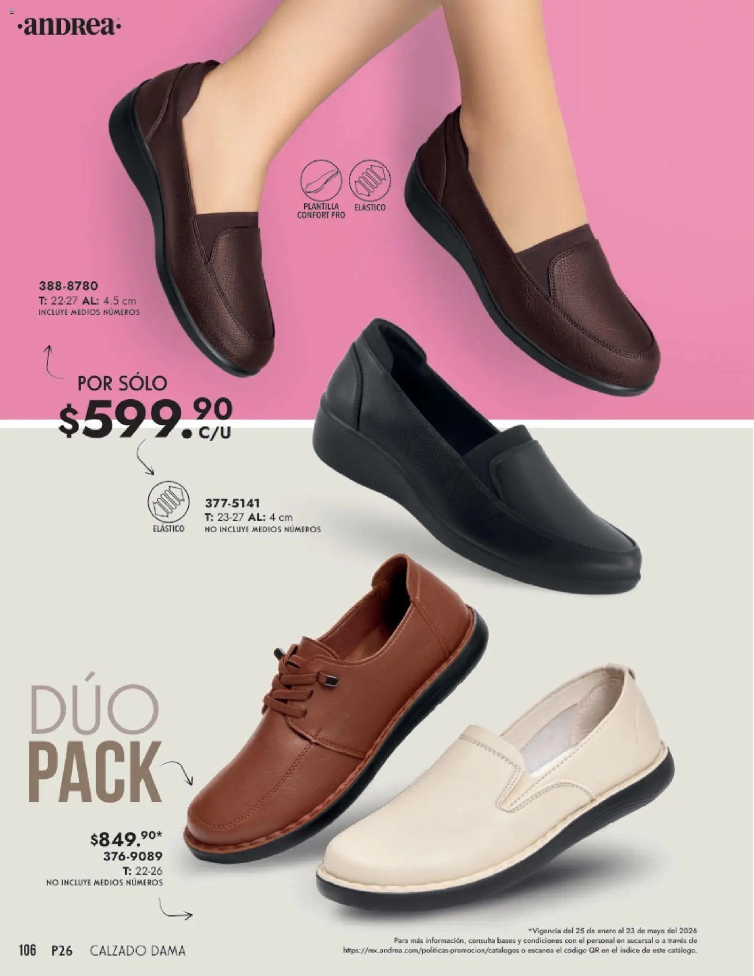 Vista previa las ofertas de la tienda Andrea - Catálogo Calzado Dama desde el 25/01/2026 