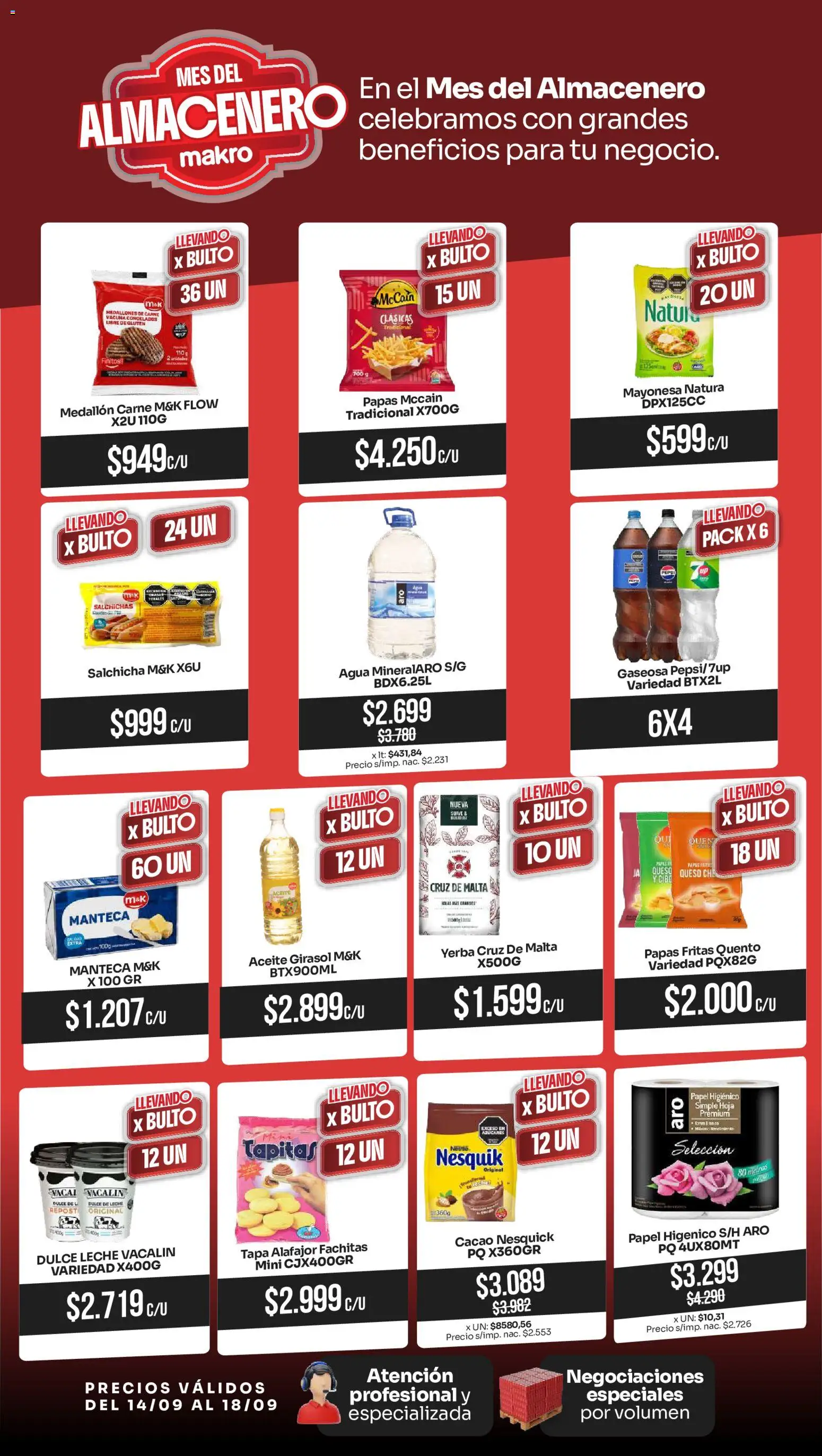 Vista previa del folleto de la tienda Makro válido desde el 14/09/2026 