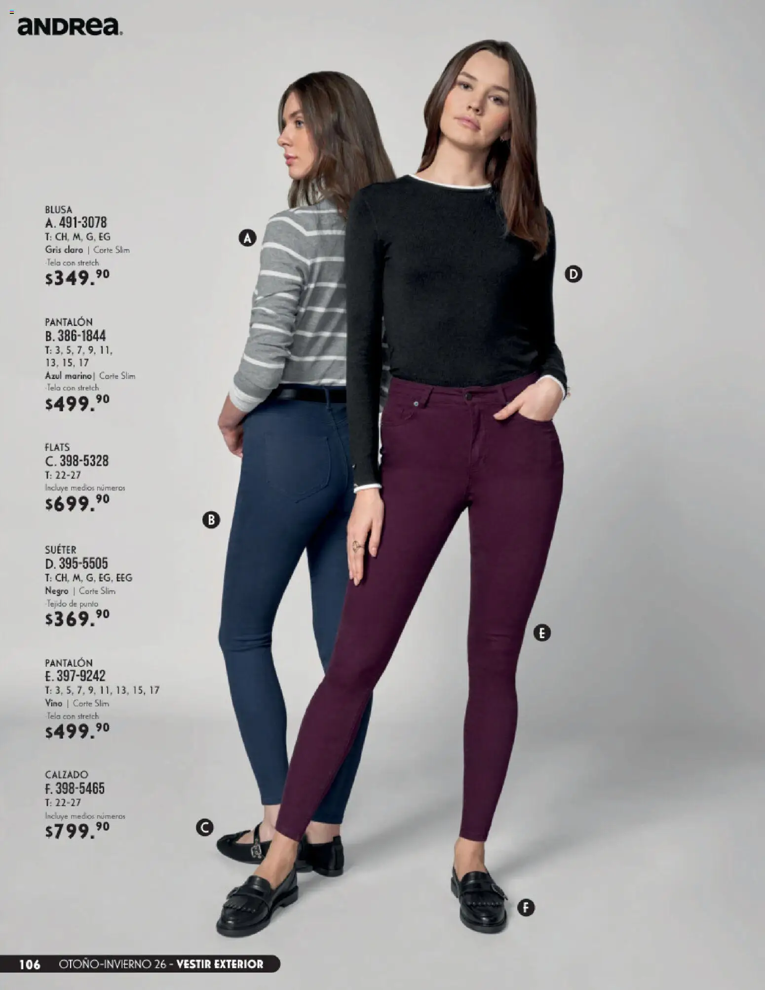 Vista previa las ofertas de la tienda Andrea - Andrea catálogo Vestir desde el 23/08/2026 