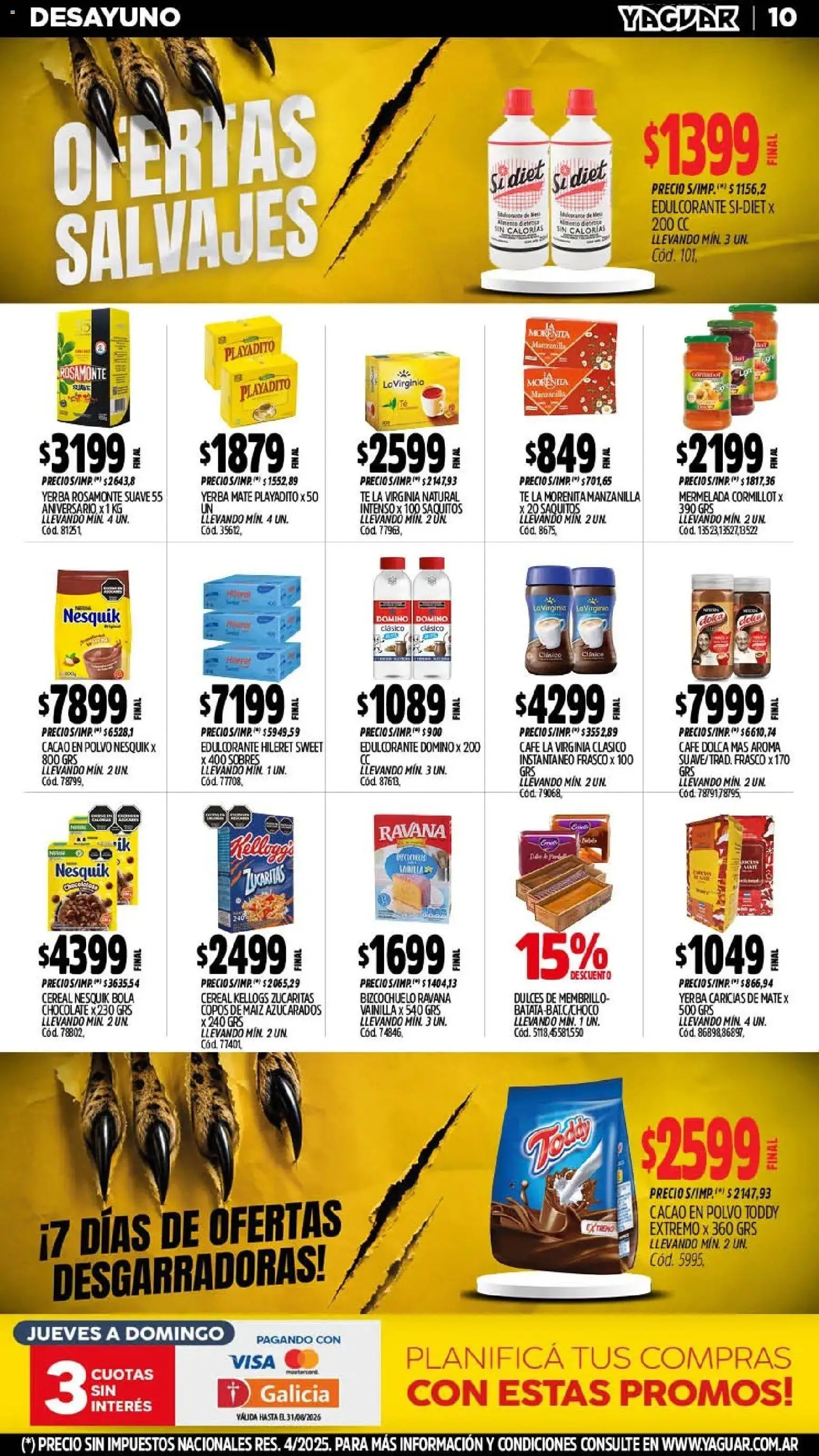 Vista previa del folleto de la tienda Yaguar válido desde el 10/08/2026 