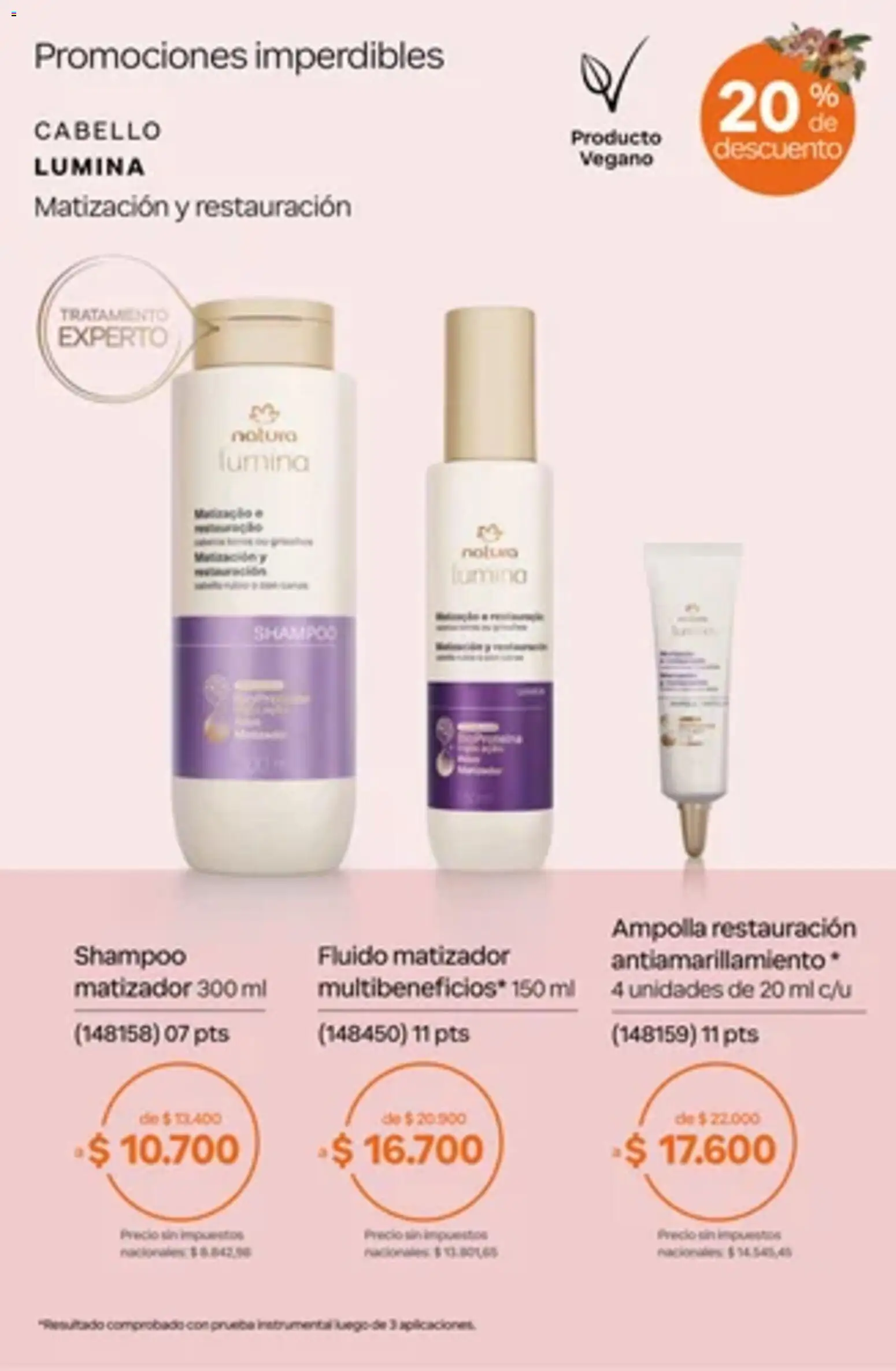 Vista previa del folleto de la tienda Natura válido desde el 01/10/2026 - Shampoo, Ampolla