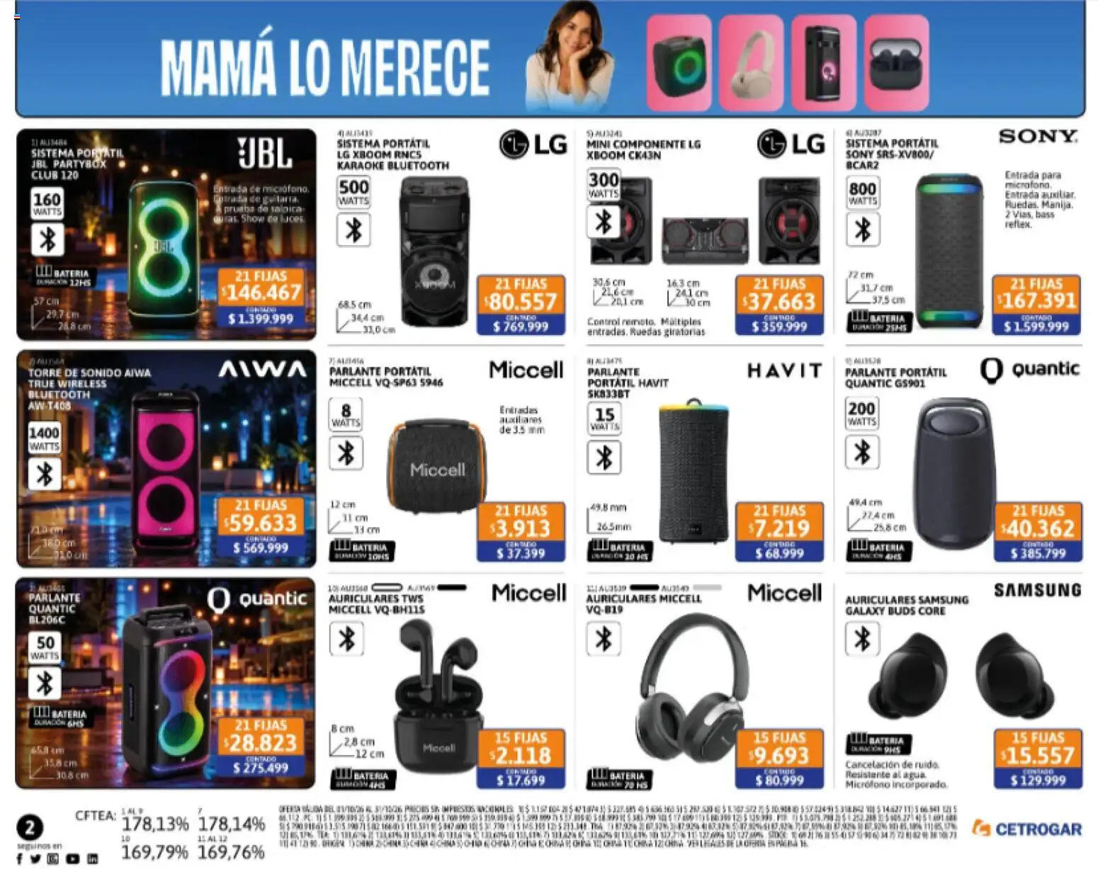 Vista previa del folleto de la tienda Cetrogar válido desde el 01/10/2026 