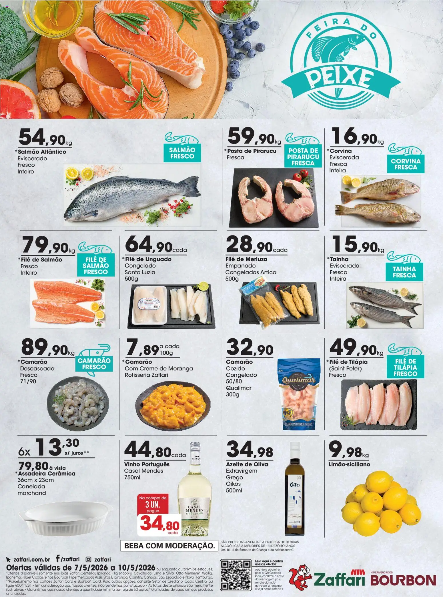 Pré-Visualização do folheto "Zaffari ofertas Peixaria - RS" da loja Zaffari válido a partir de 07/05/2026