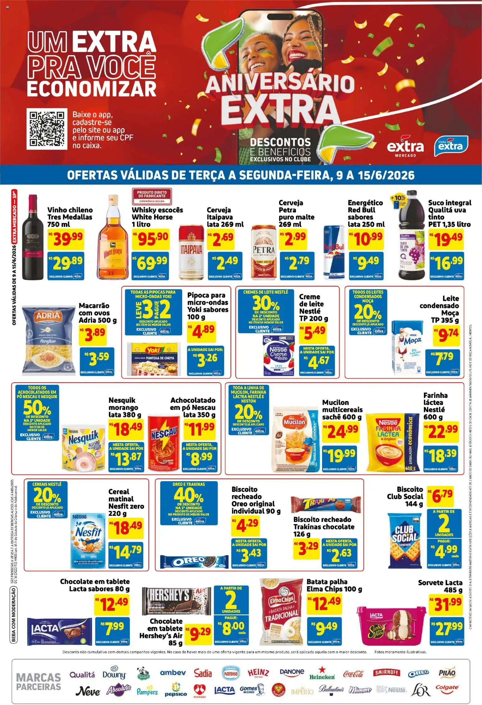 Pré-Visualização do folheto "Extra ofertas de Mercado Semanal" da loja Extra válido a partir de 09/06/2026