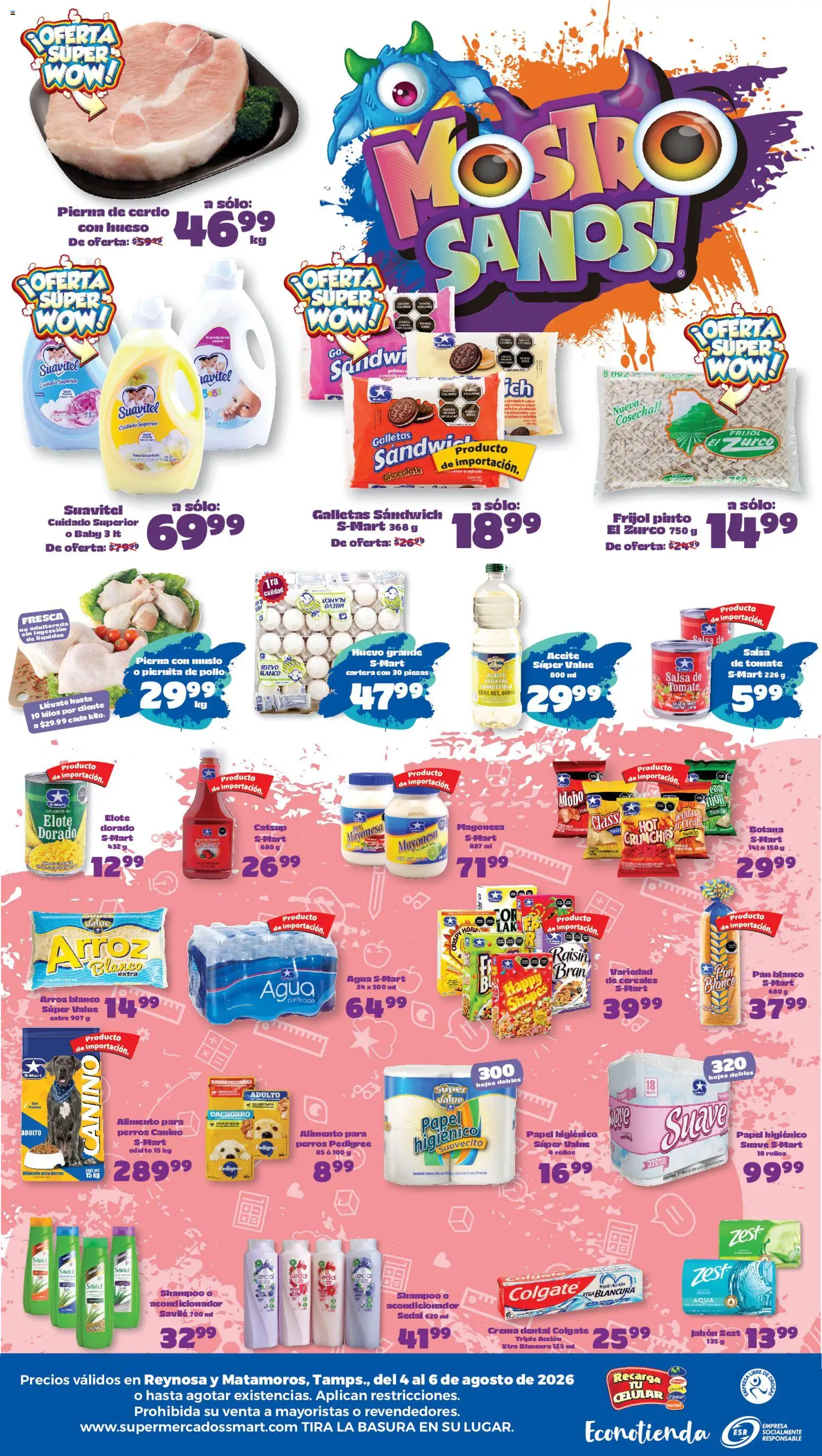 Vista previa las ofertas de la tienda S-Mart - S-Mart folleto Matamoros desde el 04/08/2026 