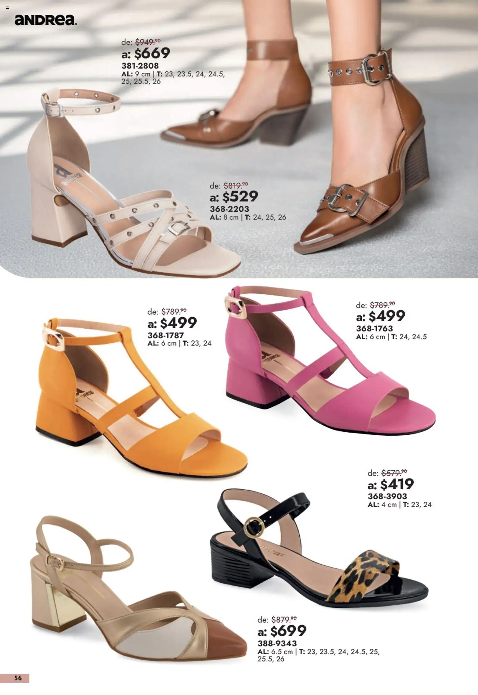 Vista previa las ofertas de la tienda Andrea - Andrea catálogo Outlet desde el 13/09/2026 