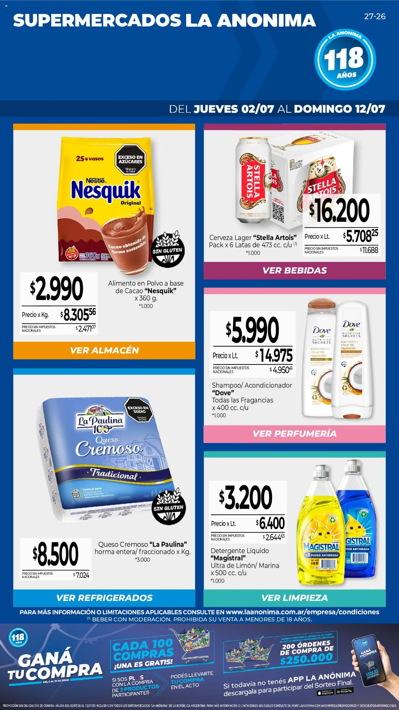 Vista previa del folleto de la tienda La Anonima válido desde el 02/07/2026 