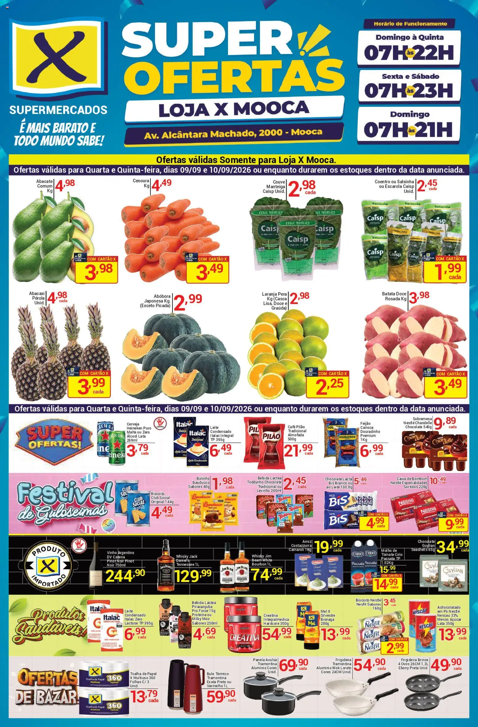Pré-Visualização do folheto "X Supermercados - Ofertas da semana" da loja X Supermercados válido a partir de 09/09/2026