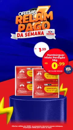 Pré-Visualização do folheto "Semar Supermercado ofertas do Dia" da loja Semar Supermercado válido a partir de 20/05/2026