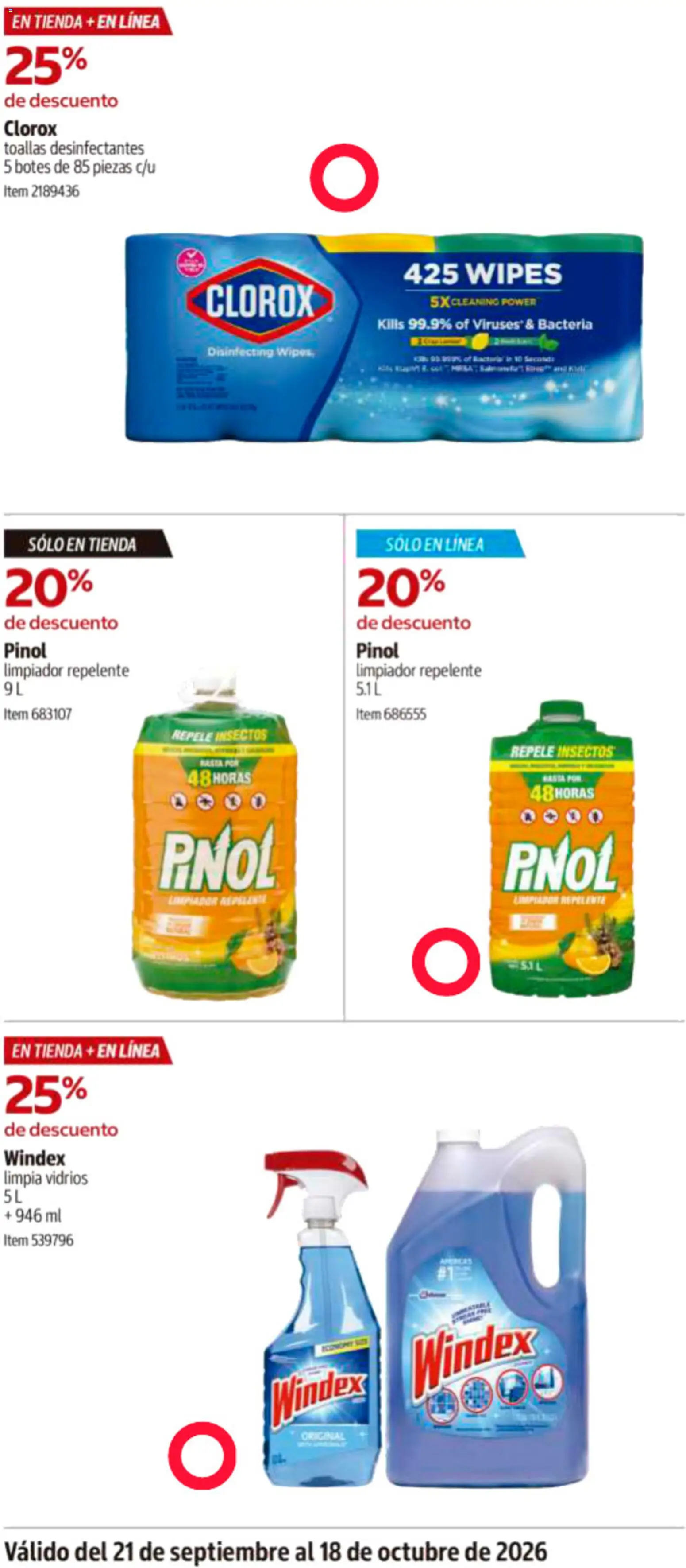 Vista previa las ofertas de la tienda Costco - Costco catálogo desde el 21/09/2026 - Toallas, Repelente, Limpiador
