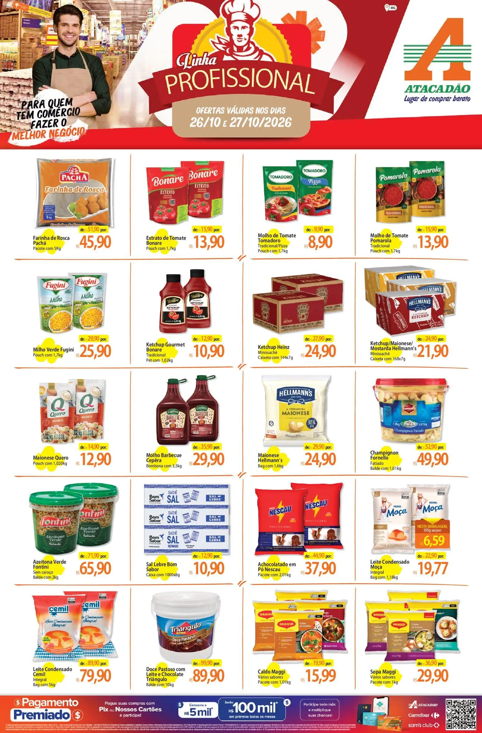 Pré-Visualização do folheto "Atacadão ofertas - MG" da loja Atacadão válido a partir de 26/10/2026