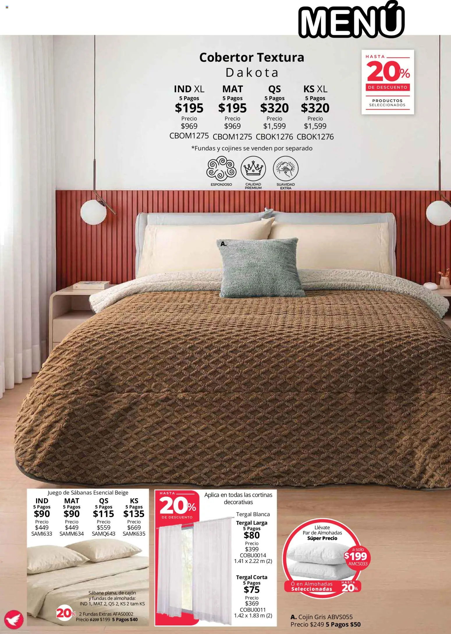 Vista previa las ofertas de la tienda Colchas Concord - Colchas Concord catálogo Colección Cobertor desde el 01/08/2026 
